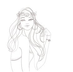 Flower power bohemian hippie chic girl N5