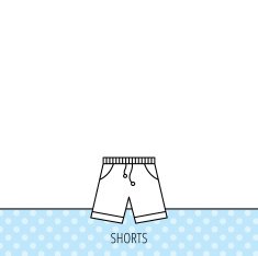 Shorts icon Casual clothes shopping sign N8