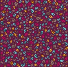 Seamless pattern with leaves - Illustration