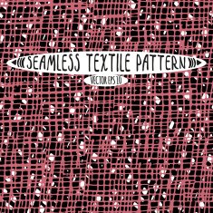 Seamless vector ink drawn textile pattern N6