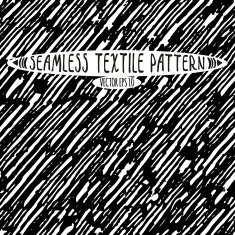 Seamless vector ink drawn textile pattern N8