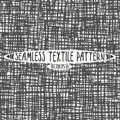 Seamless vector ink drawn textile pattern N24