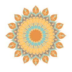 Mandala Round Ornament Pattern Hand drawn background N2