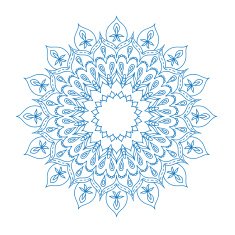 Mandala Round Ornament Pattern N9