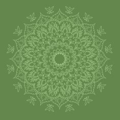 Mandala Round Ornament Pattern N11