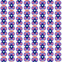 pattern with cute flowers N2