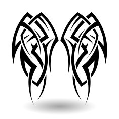 Hand Drawn Tribal Tattoo N5