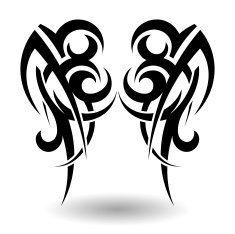 Hand Drawn Tribal Tattoo N6