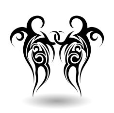 Hand Drawn Tribal Tattoo N8