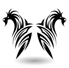 Hand Drawn Tribal Tattoo N11