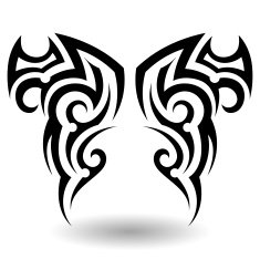 Hand Drawn Tribal Tattoo N15