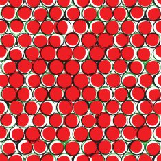 Seamless fashion pattern with dots and circles N5