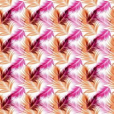 Seamless fashion pattern with palm leaves