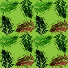Seamless fashion pattern with palm leaves N5