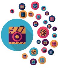 Flat concept design with shadow collection camera N5