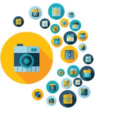 Flat concept design with shadow collection camera N17