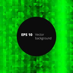 Mosaic from circle and square elements for your design N2