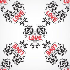 Vector damask seamless pattern background Grunge style N2