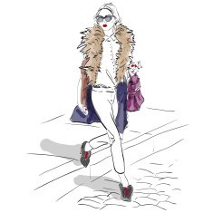 Model fashion sketch N5