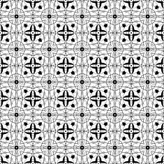 Black and white seamless pattern N15