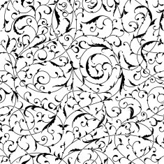 Vintage seamless pattern of weaving plants N5