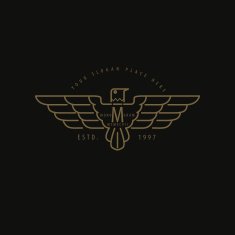 luxury golden linear monogram minimal geometric vintage hipster N3