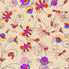 Vector seamless floral pattern N238