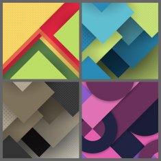 Set of banner templates with abstract background N15