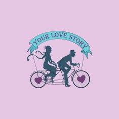 Love story Logo Symbol N2