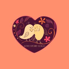 Love story Logo Symbol N3