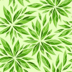 seamless pattern with green leaves N4
