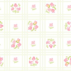 english floral pattern with cross stripes vector vintage wallpaper N4