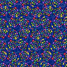 Endless background of abstract flowers