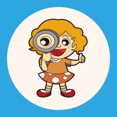 lady girl cartoon theme elements N48