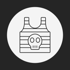 pirate clothes line icon N3