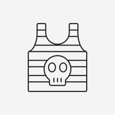 pirate clothes line icon N4