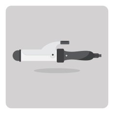 Vector of flat icon hair curlers