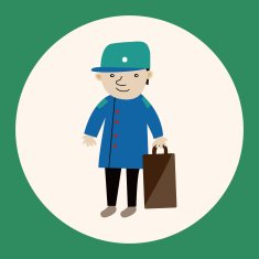 boy man cartoon theme elements N63