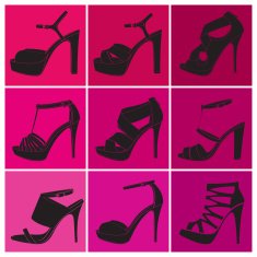 Set of fashion computer icons