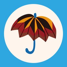 Umbrella theme elemets vector eps N21
