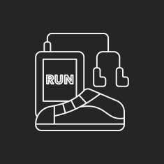 running shoes line icon N2
