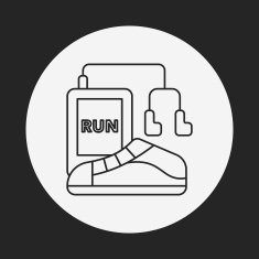 running shoes line icon N3