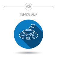 Surgical lamp icon Surgeon light sign N11