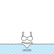 Lingerie icon Women underwear sign N16