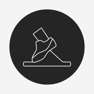 sneaker line icon