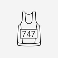 Sportswear line icon N8