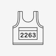 Sportswear line icon N12