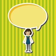 lady girl cartoon theme elements N62