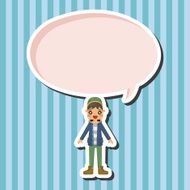 boy man cartoon theme elements N68