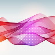 Vector abstract colorful waves background Red pink purple colors